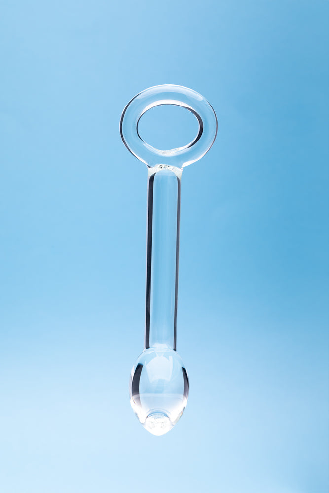 Clarity Hera's Halo Glass Dildo – 6 Inch, Clear, G-Spot and Prostate Stimulation