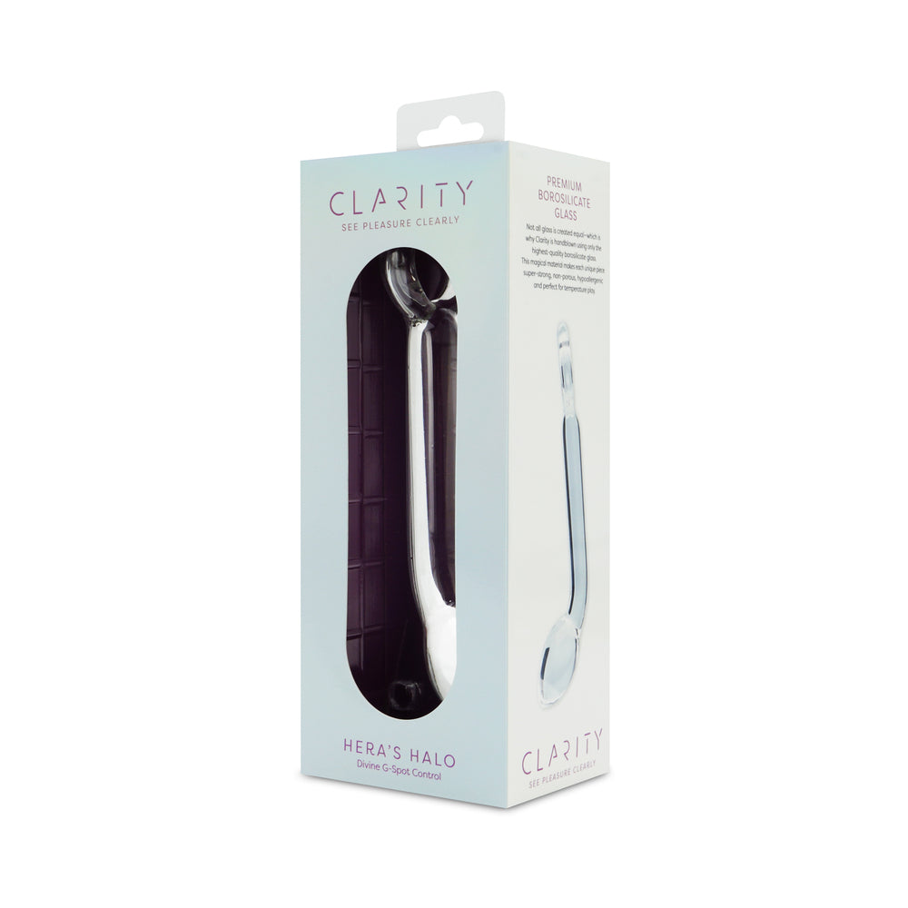 Clarity Hera's Halo Glass Dildo – 6 Inch, Clear, G-Spot and Prostate Stimulation