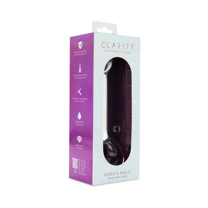 Clarity Hera's Halo Glass Dildo – 6 Inch, Clear, G-Spot and Prostate Stimulation