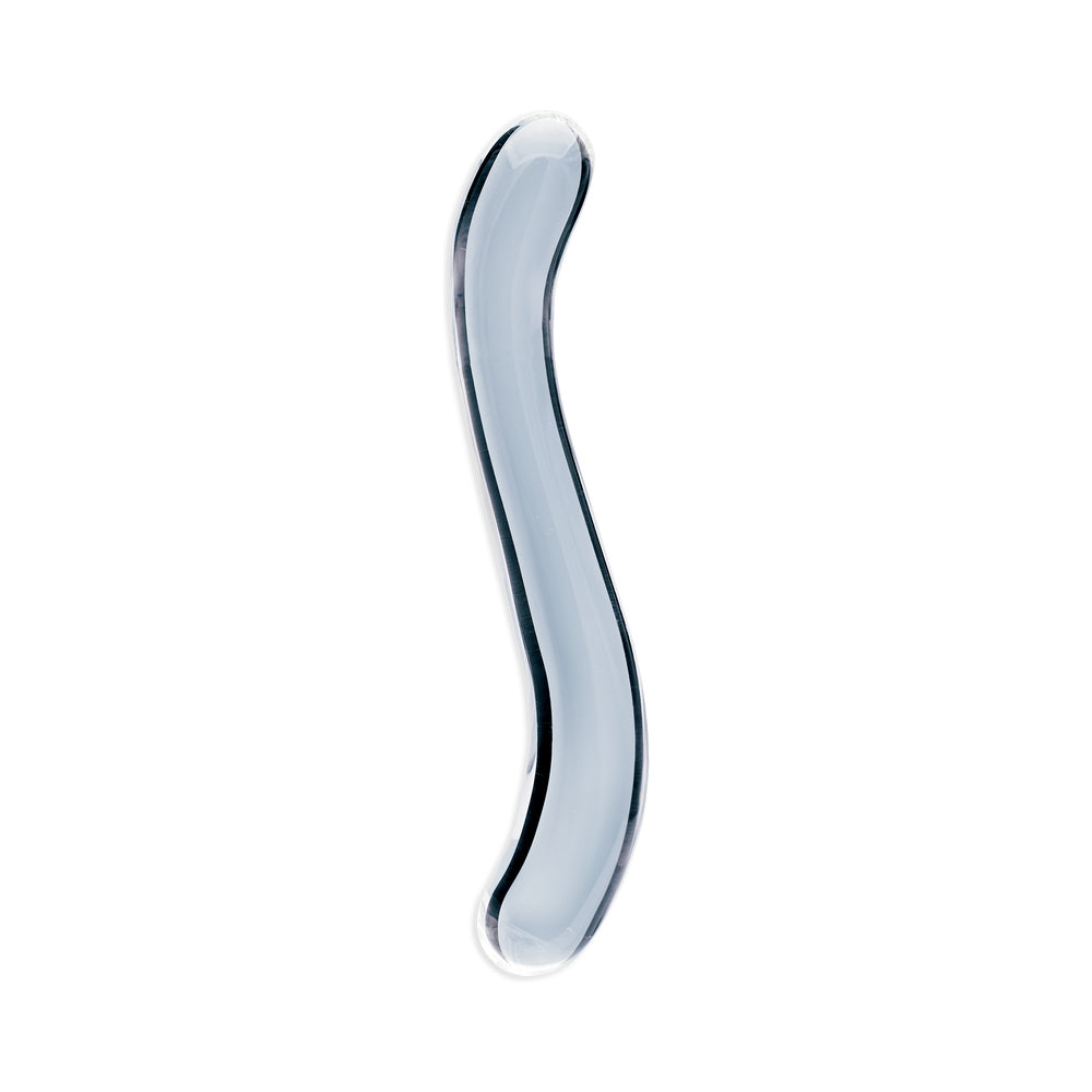 Clarity Celestial Curve Double-Ended Glass Dildo – Clear