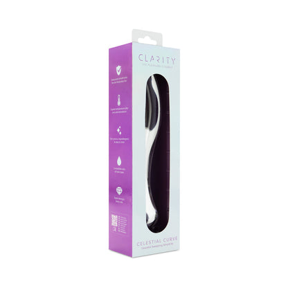 Clarity Celestial Curve Double-Ended Glass Dildo – Clear