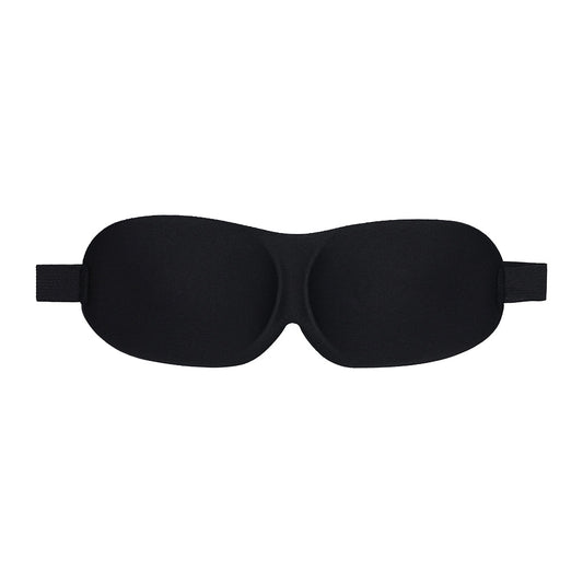 Ouch! 3D Black Blindfold with Contoured Eye Pockets