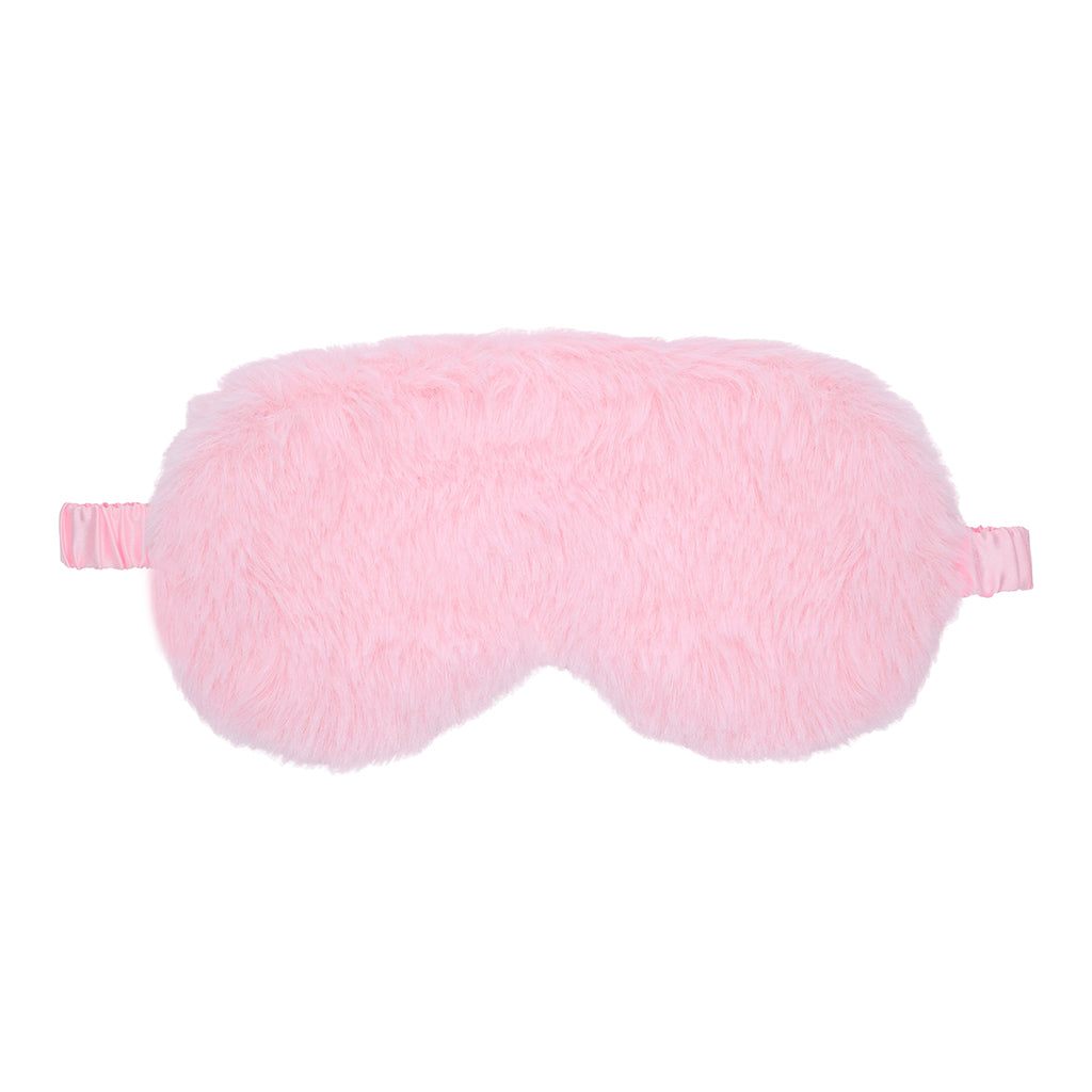 Ouch! Fluffy Mask – Soft Satin Eye Mask in Light Pink