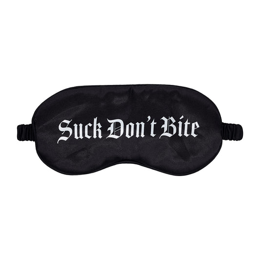 Ouch! Suck Don't Bite Printed Mask – Satin Black