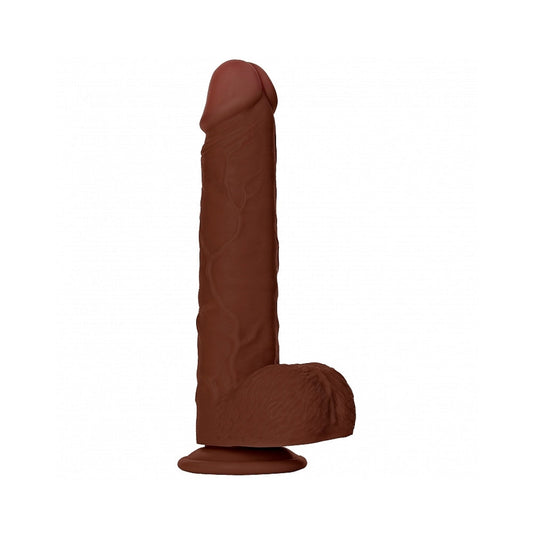 RealRock 8 in. Dildo with Suction Cup – Brown