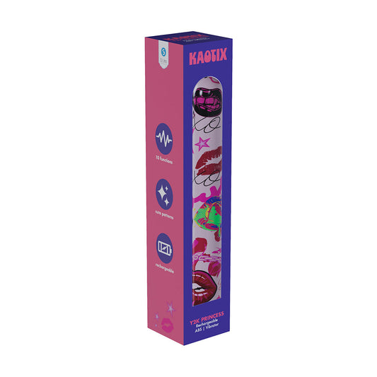 SLI Kaotix Y2K Princess Rechargeable Vibrator - Powder Pink