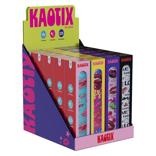 SLI Kaotix Display Box Assorted Color - Vibrating Device with 10 Speed Modes