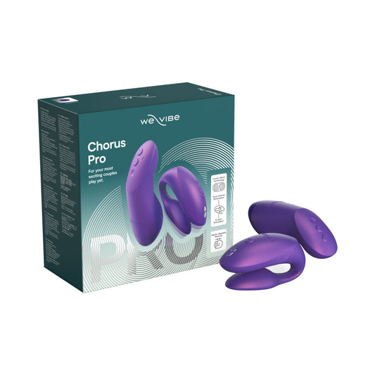 We-Vibe Chorus Pro Couples Vibrator with Haptic Squeeze Remote - Cosmic Purple