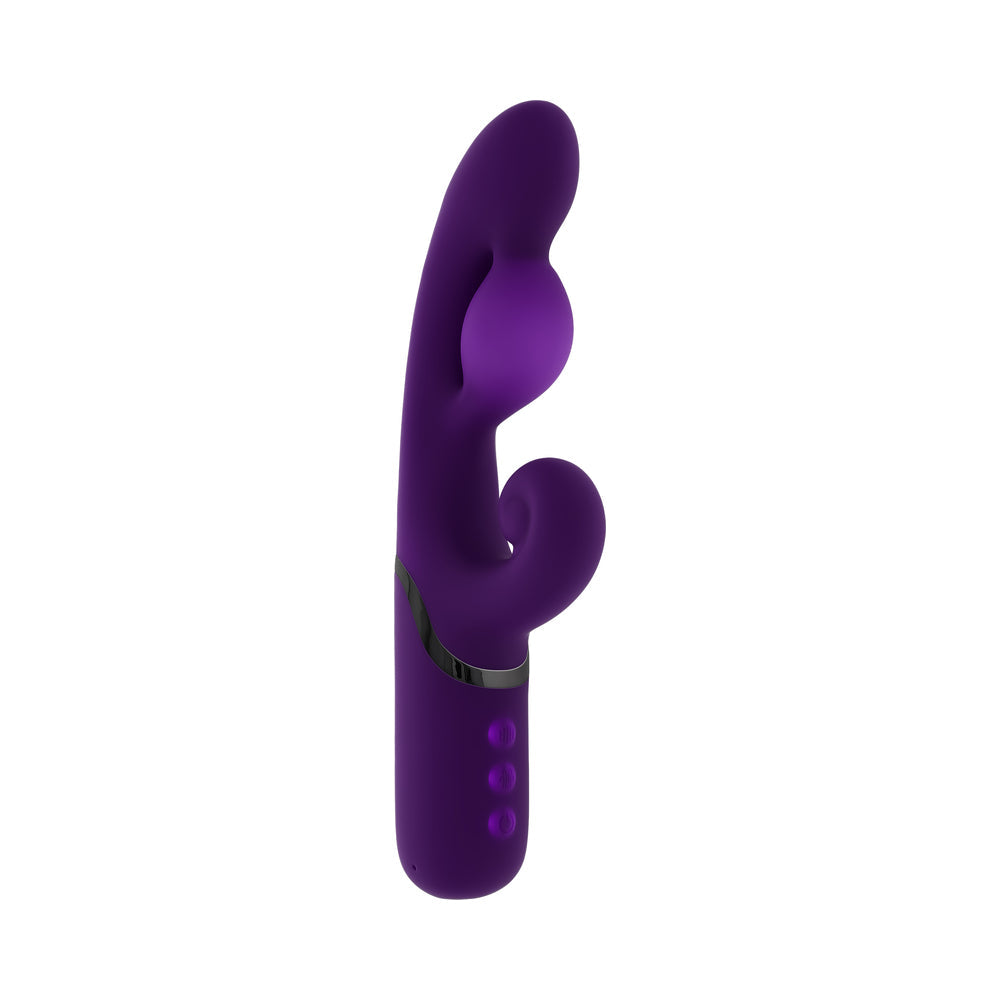 Evolved Pleasure Puff Purple Dual Vibe with Expandable Balloon