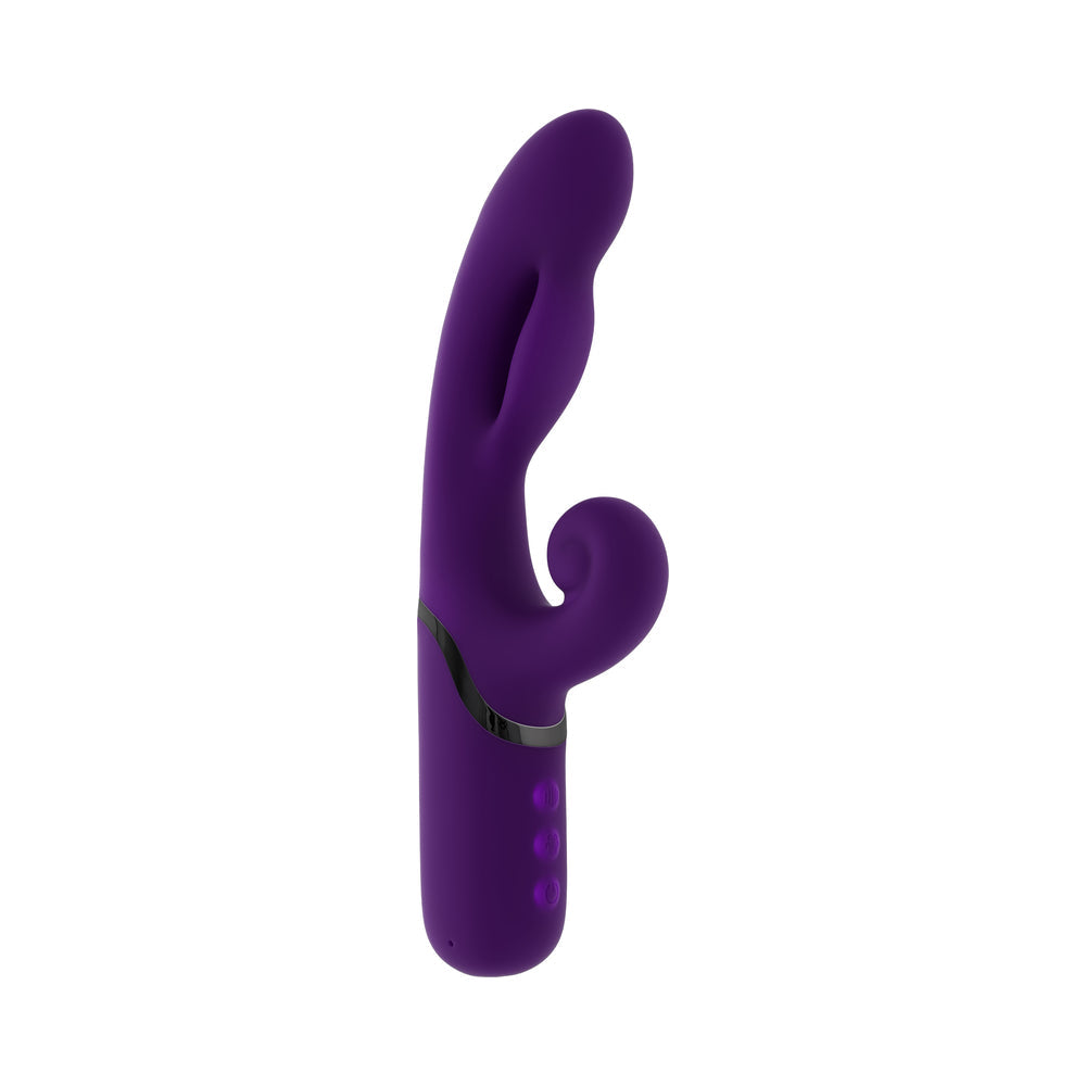 Evolved Pleasure Puff Purple Dual Vibe with Expandable Balloon