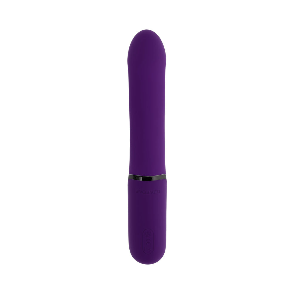 Evolved Pleasure Puff Purple Dual Vibe with Expandable Balloon