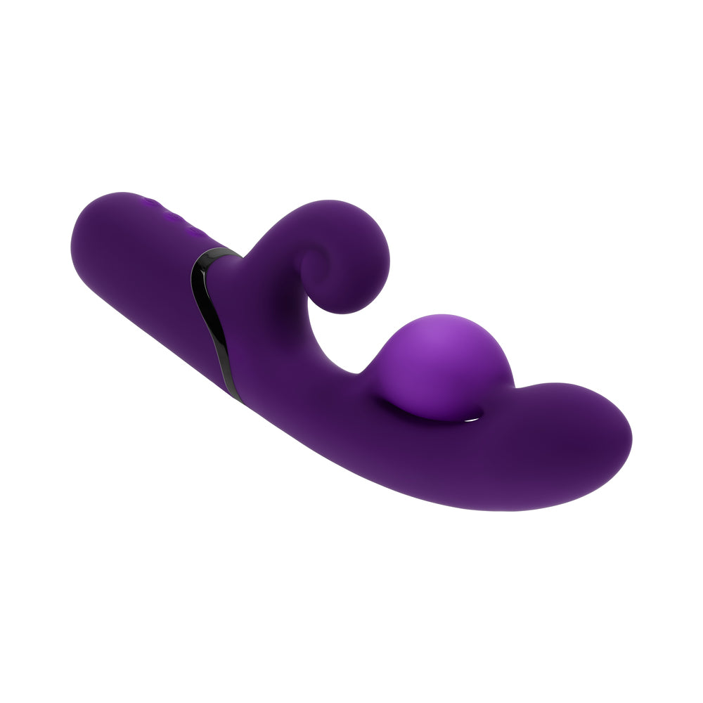 Evolved Pleasure Puff Purple Dual Vibe with Expandable Balloon