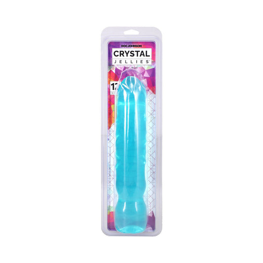 Doc Johnson Crystal Jellies Big Boy 12-Inch Dong - Teal