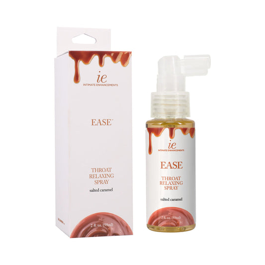 Doc Johnson Ease Throat Relaxing Spray - Salted Caramel Flavor - 2 oz