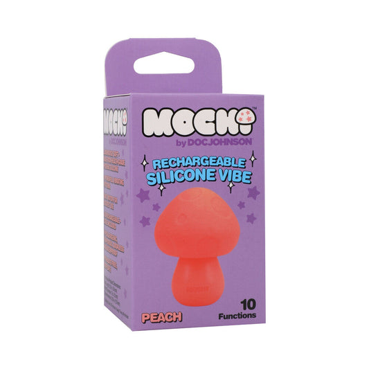 Doc Johnson Mochi Mushroom Rechargeable Silicone Vibe – Peach