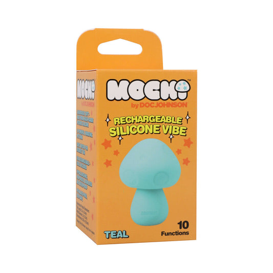 Doc Johnson Mochi Mushroom Rechargeable Silicone Vibe – Teal