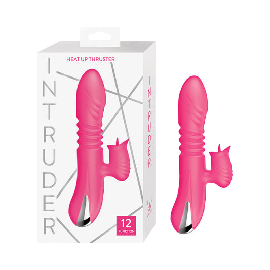 Nasstoys Intruder Heat Up Thruster Dual-Action Toy with 12 Functions – Hot Pink