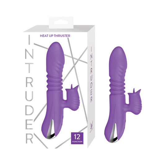 Nasstoys Intruder Heat Up Thruster – Dual-Action Toy with 12 Thrusting and 12 Licking Functions – Purple