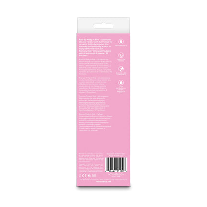 Pretty in Pink Rosé Silicone Vibrator with Dual Motors – Hot Pink
