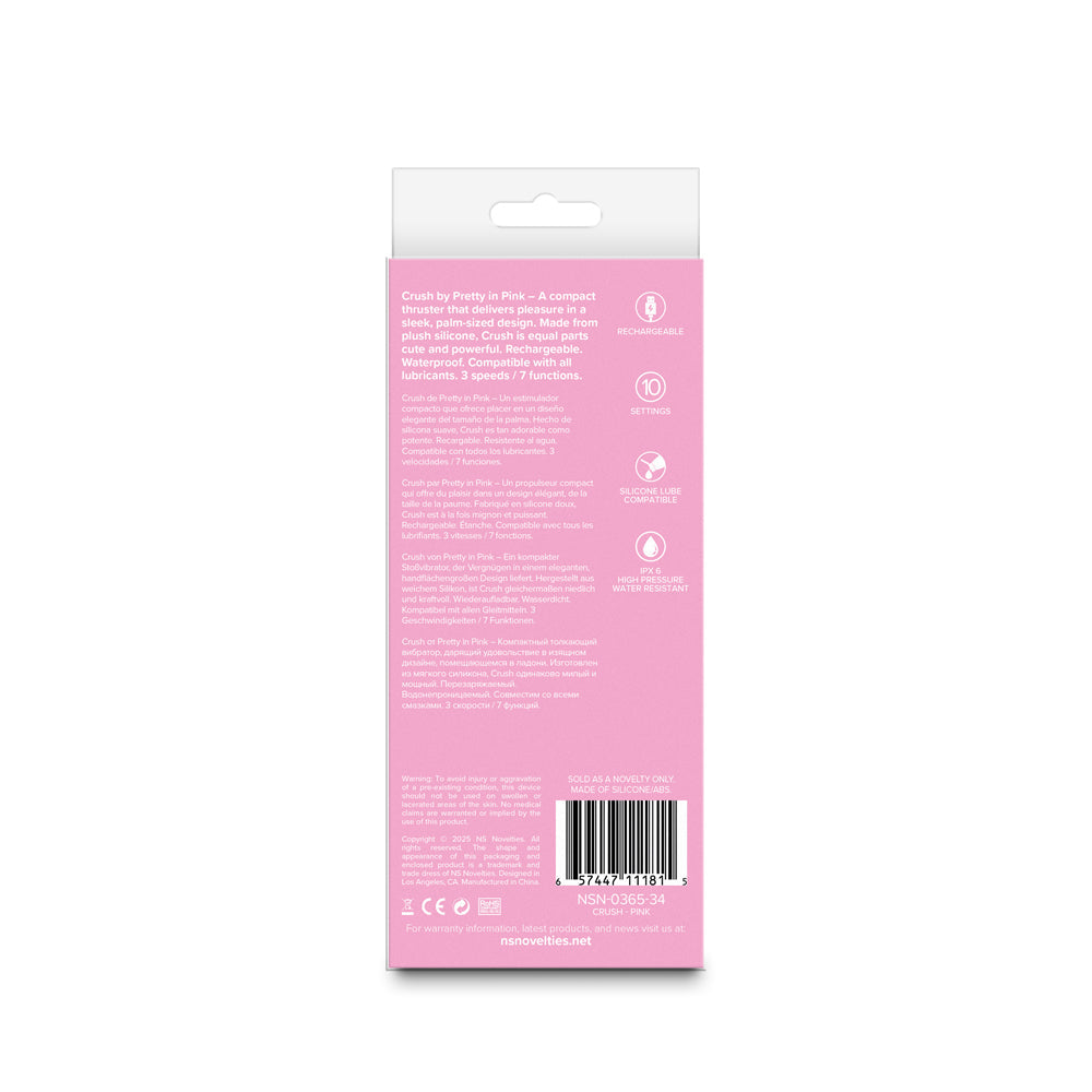 Pretty in Pink Crush by NS Novelties – Compact Thruster – Hot Pink