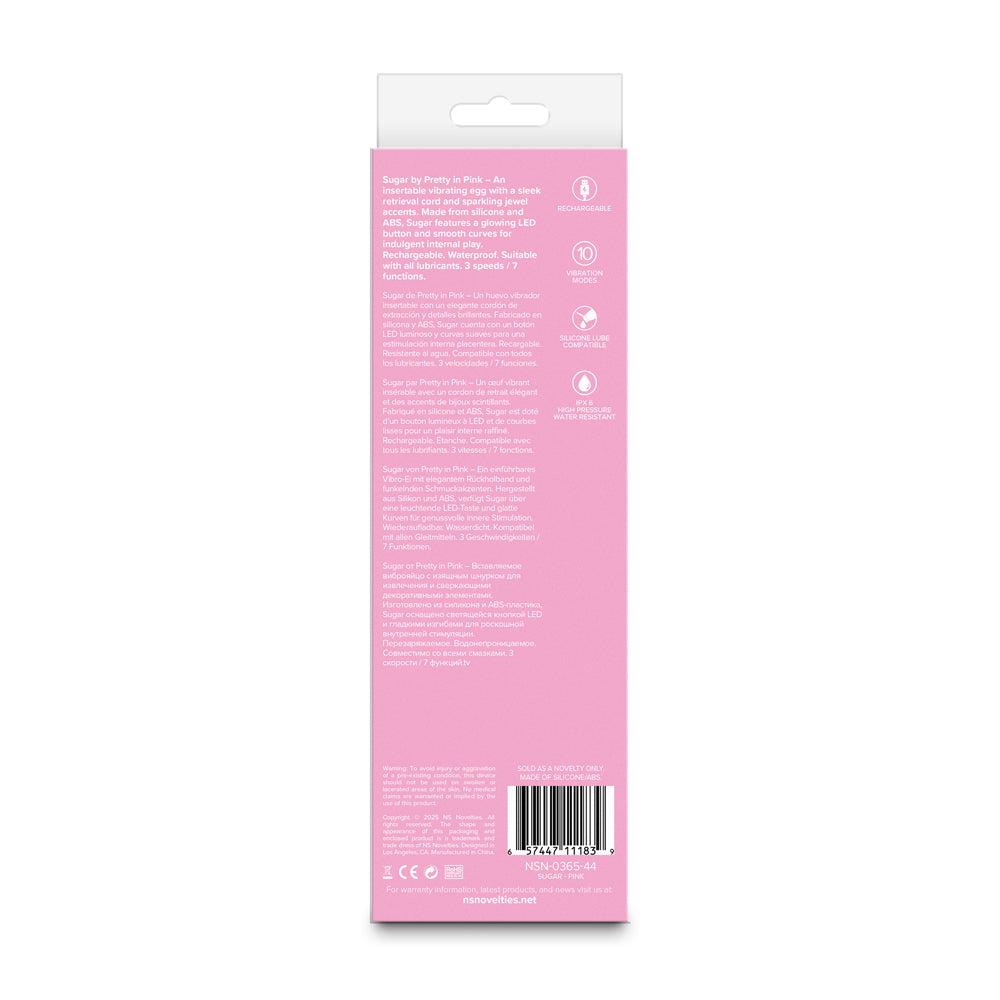 Pretty in Pink Sugar Vibrating Egg – Hot Pink
