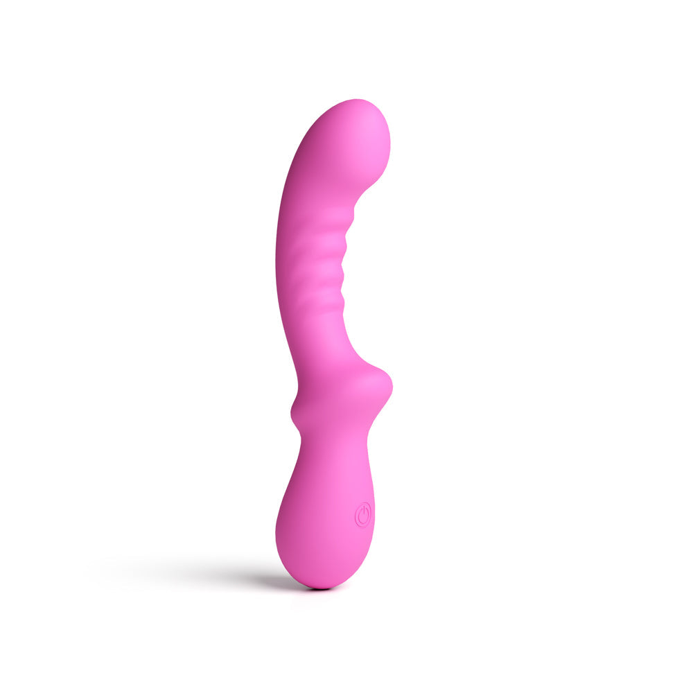 Pretty in Pink Peony G-Spot Vibrator – Hot Pink