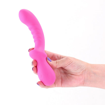 Pretty in Pink Peony G-Spot Vibrator – Hot Pink