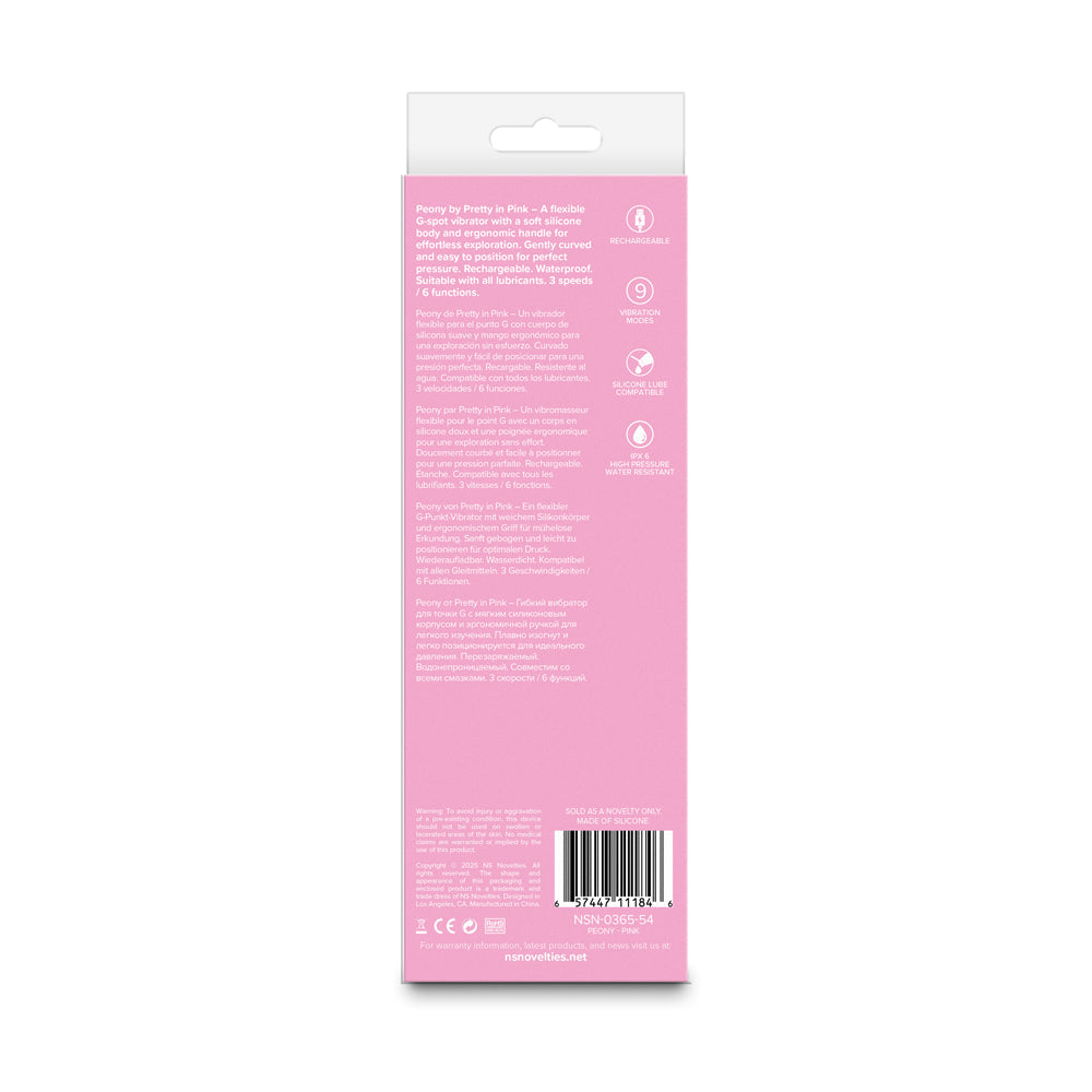 Pretty in Pink Peony G-Spot Vibrator – Hot Pink