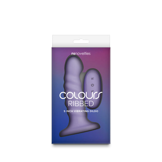 NS Novelties Colours Ribbed Vibrating 5in – Light Purple