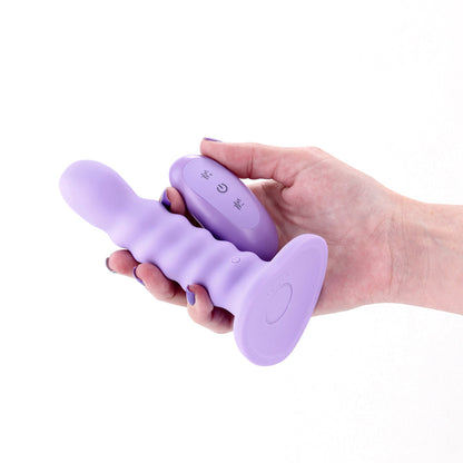 NS Novelties Colours Ribbed Vibrating 5in – Light Purple