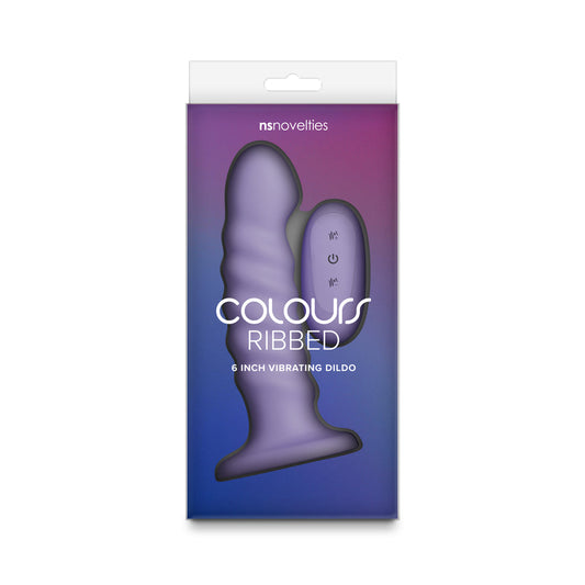 NS Novelties Colours Ribbed Vibrating 6in – Light Purple
