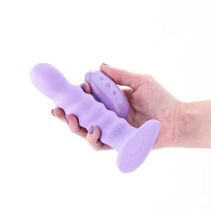 NS Novelties Colours Ribbed Vibrating 6in – Light Purple