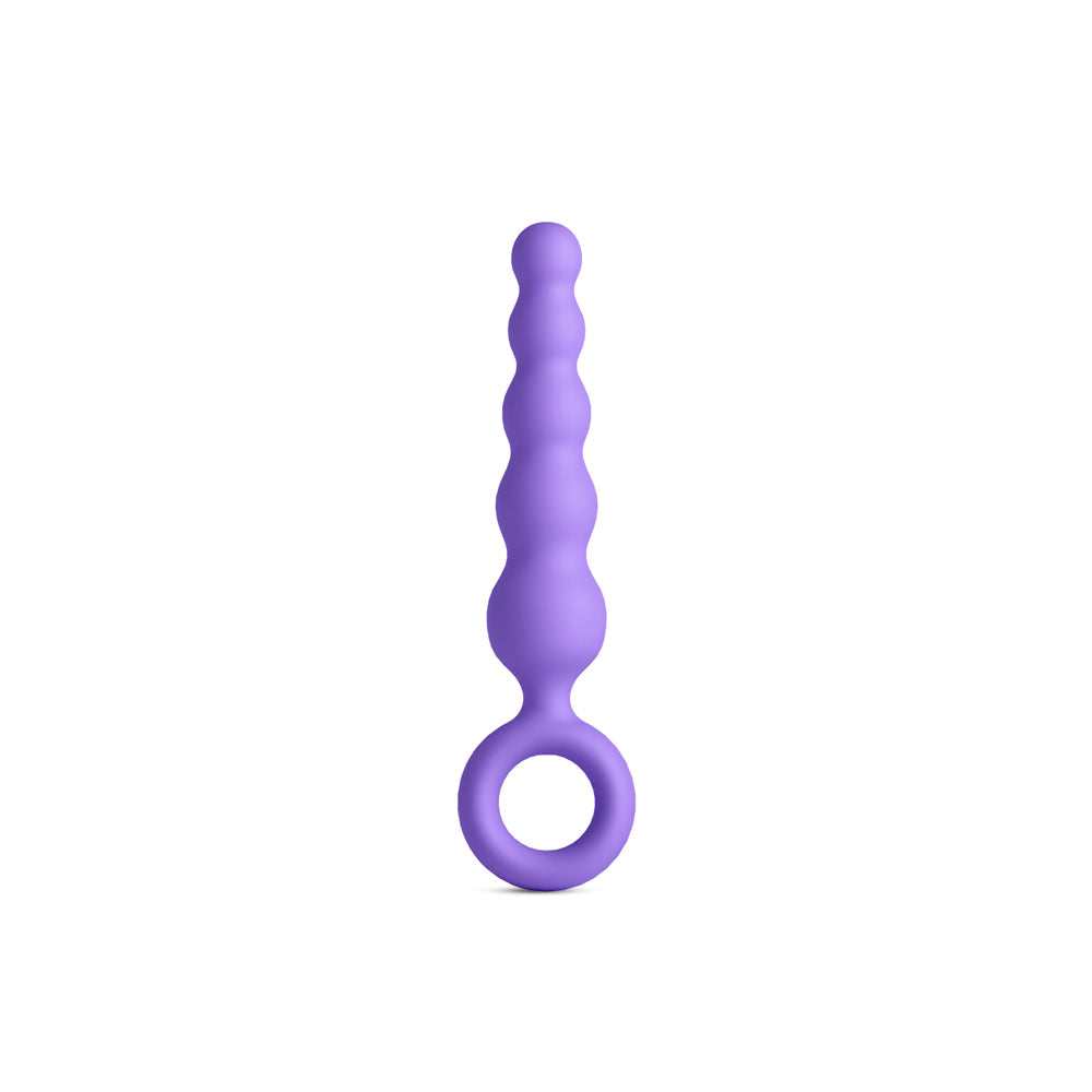 NS Novelties INYA Slip Purple Tapered Anal Plug with Finger Rings