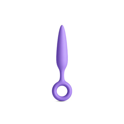 NS Novelties INYA Slide Purple Tapered Anal Plug with Finger Rings