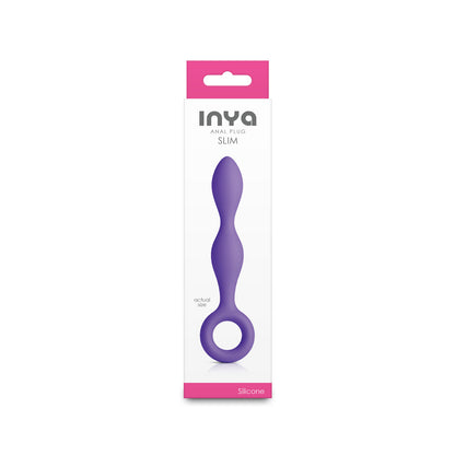 NS Novelties INYA Slim Purple Anal Plug with Finger Rings