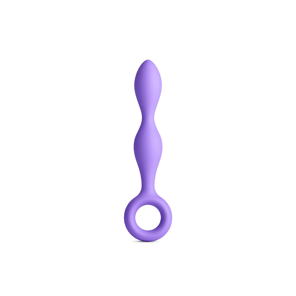 NS Novelties INYA Slim Purple Anal Plug with Finger Rings