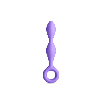 NS Novelties INYA Slim Purple Anal Plug with Finger Rings