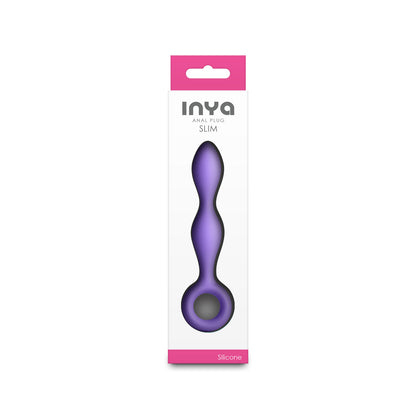 NS Novelties INYA Slim Purple Anal Plug with Finger Rings