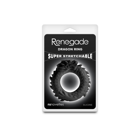 NS Novelties Renegade Dragon Ring – Stretchy Black Cock Ring