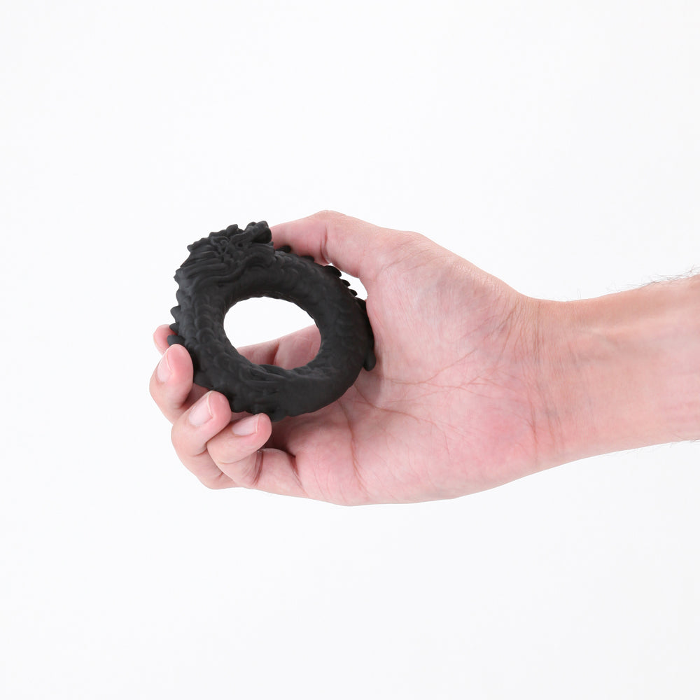 NS Novelties Renegade Dragon Ring – Stretchy Black Cock Ring