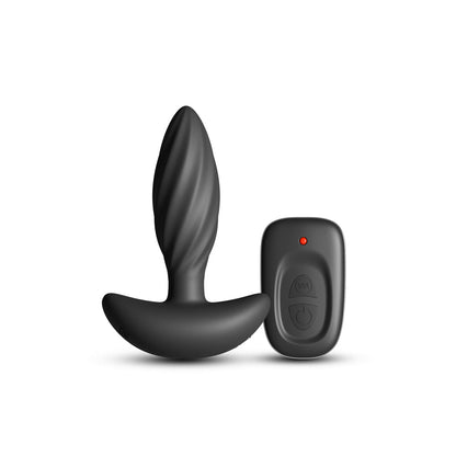Renegade Flash Black Vibrating Anal Plug with Wireless Remote Control
