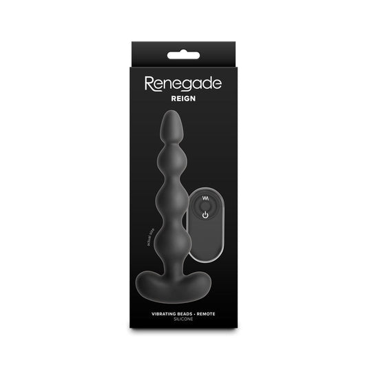 Renegade Reign Vibrating Anal Beads – Black
