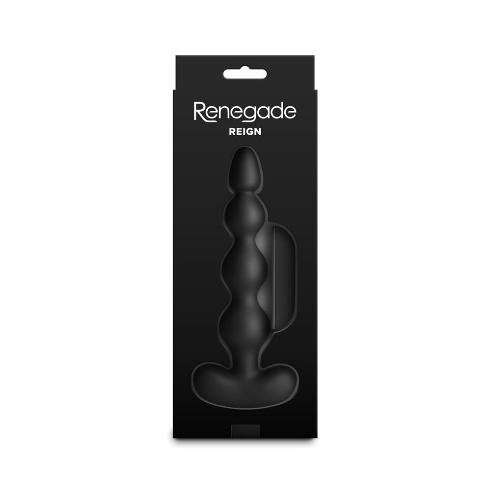 Renegade Reign Vibrating Anal Beads – Black