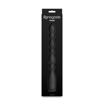 Renegade Prime Black Vibrating Beads – Body-Safe Silicone, Rechargeable