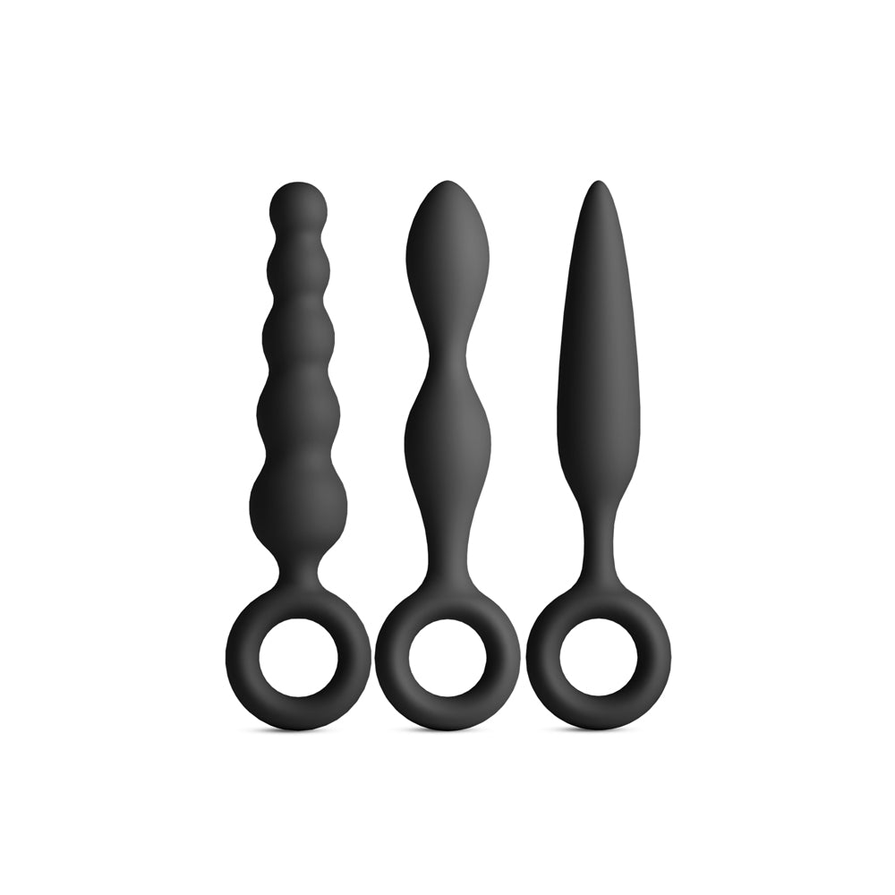 Renegade Trio Kit Black - Three-Piece Anal Plug Set
