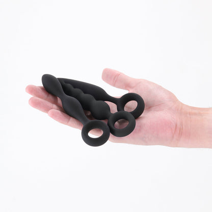 Renegade Trio Kit Black - Three-Piece Anal Plug Set