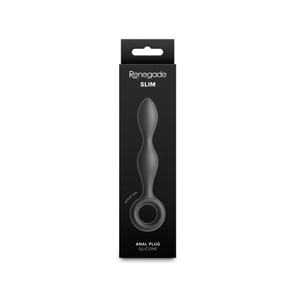 NS Novelties Renegade Slim Black Anal Plug – Tapered Design for Comfort