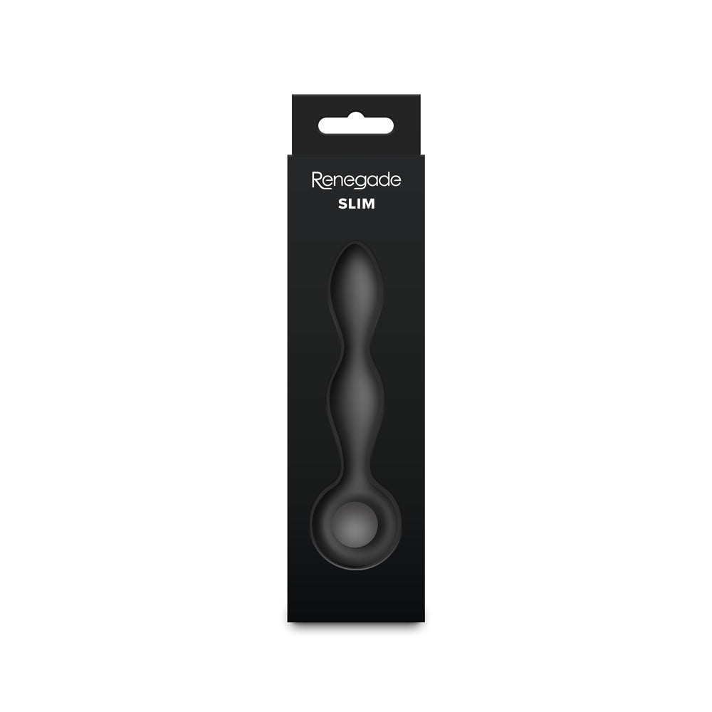 NS Novelties Renegade Slim Black Anal Plug – Tapered Design for Comfort