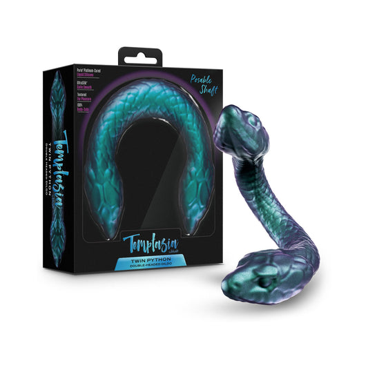 Temptasia Twin Python Double-Headed Snake Dildo – Teal