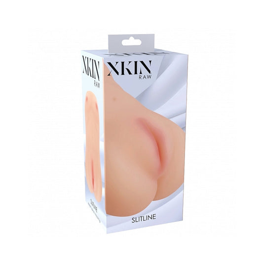 Xkin Raw Slitline Stroker – Beige – Smooth Design with Lifelike Curves